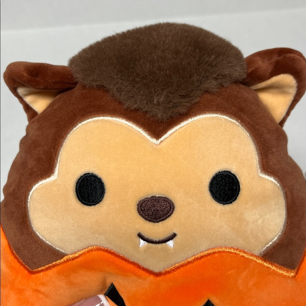 Squishmallows Wade Werewolf Halloween Pumpkin Plush 8” NWT Rare halloween Squad - Picture 6 of 13
